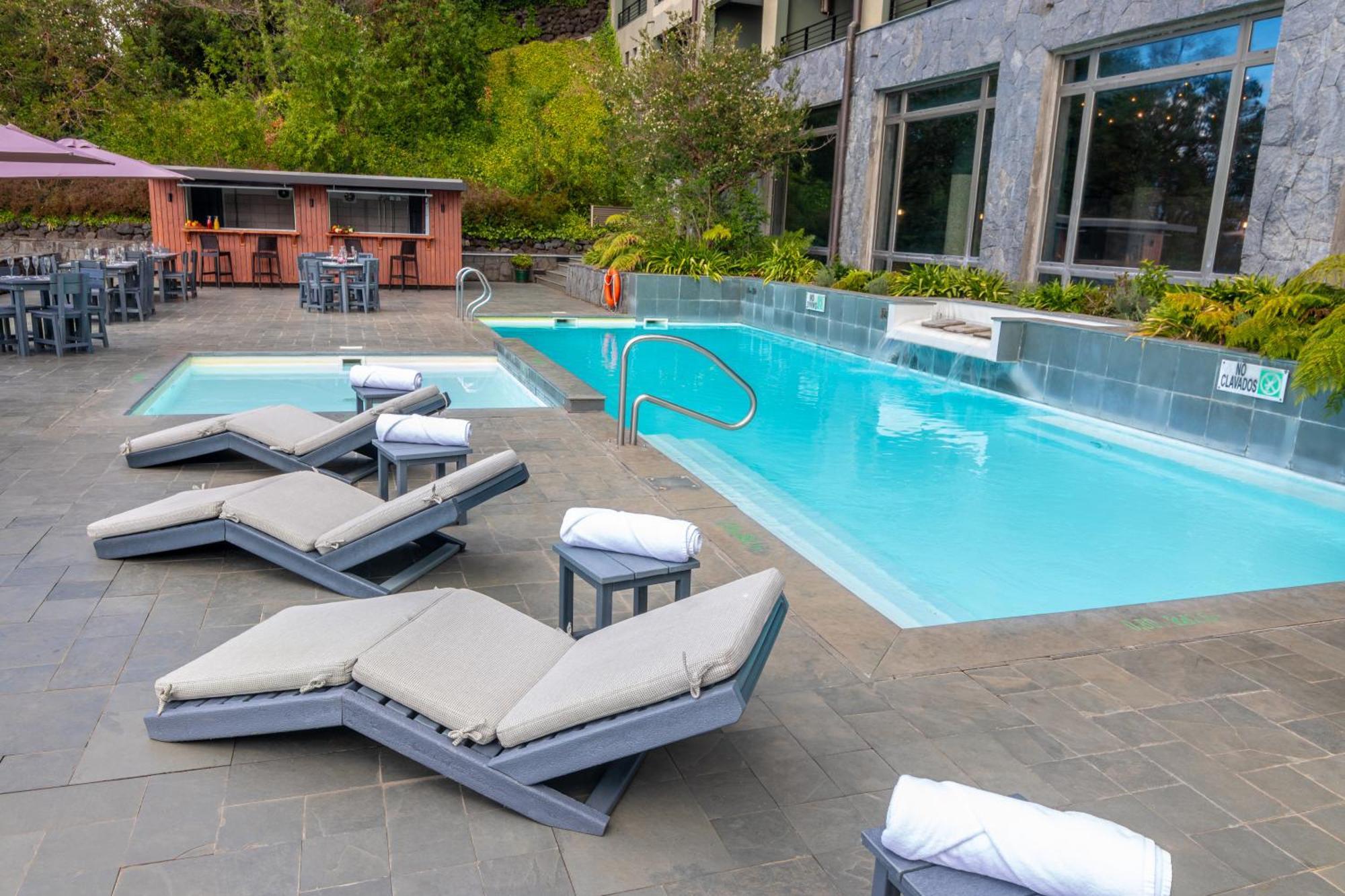 Park Lake Luxury Hotel Pucón Εξωτερικό φωτογραφία The pool at the hotel